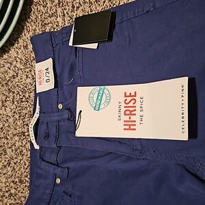 Celebrity Pink, skinny jeans, hi-rise. Size 0/24 new with tag. Navy blue